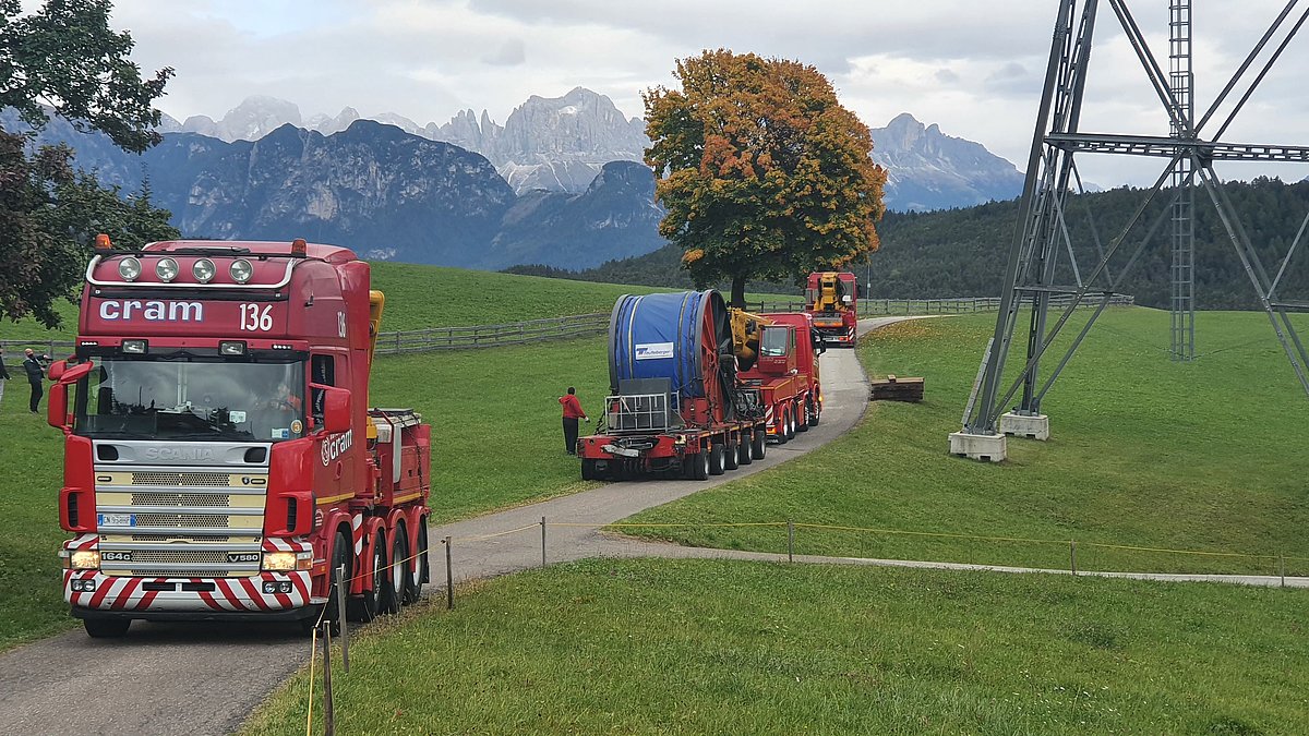 La fune traente per la funivia del Renon